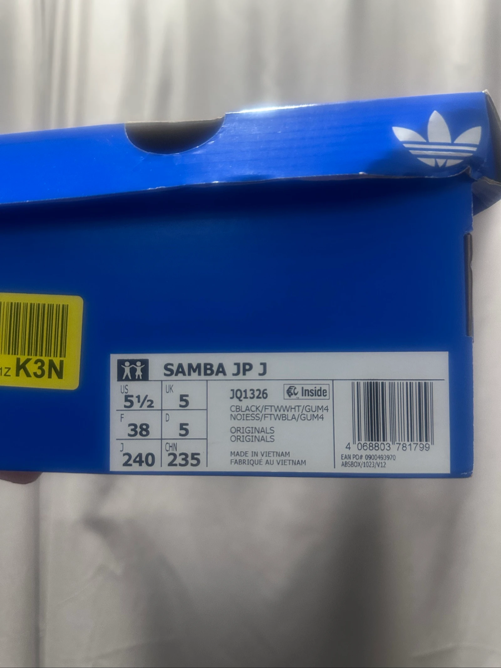 Baskets Samba Adidas cuir noir et blanc taille 38 – photo 8